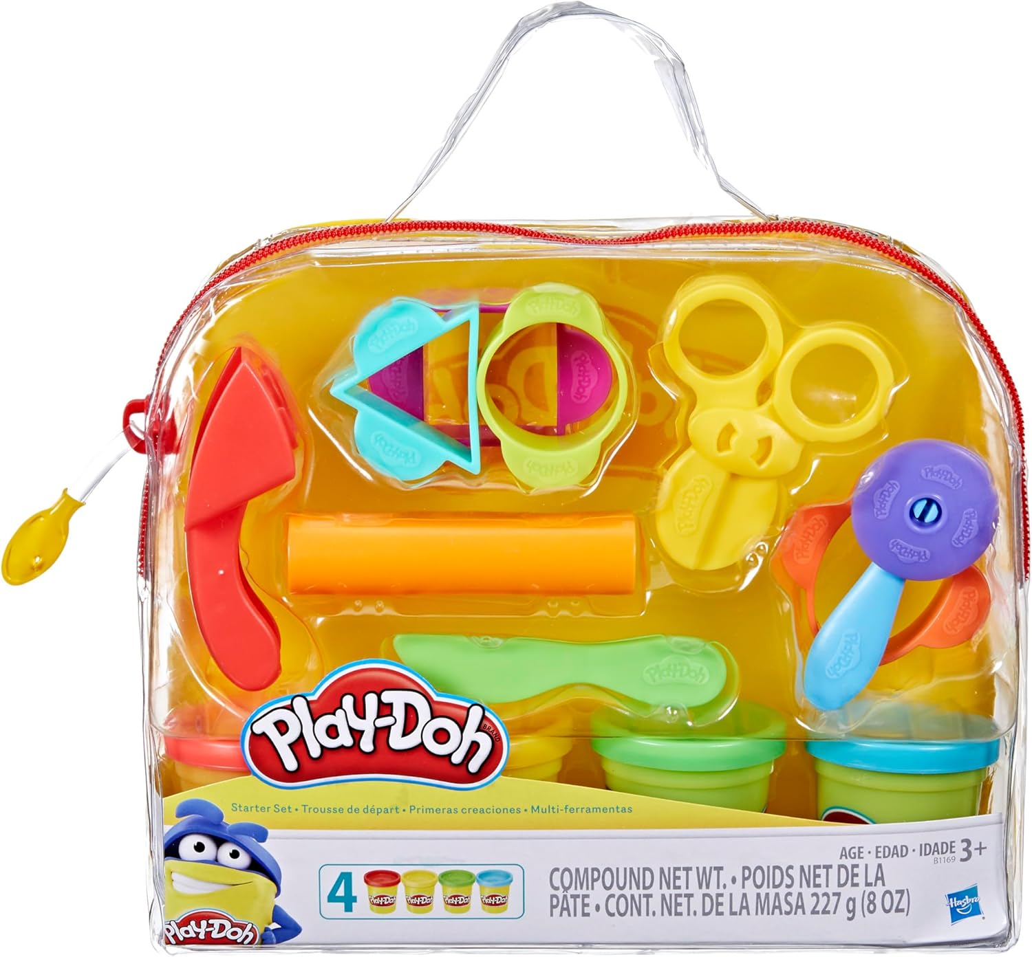 Play-Doh - Starter Set (Comprende 9 Attrezzi Classici e 4 Colori - immagine 1