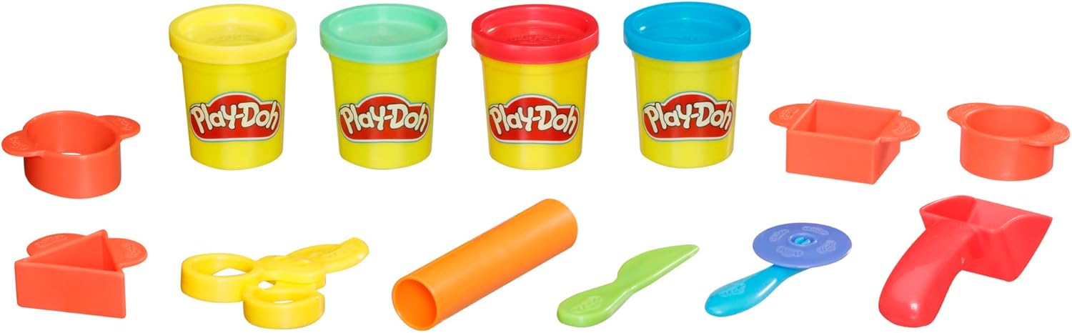 Play-Doh - Starter Set (Comprende 9 Attrezzi Classici e 4 Colori - immagine 4