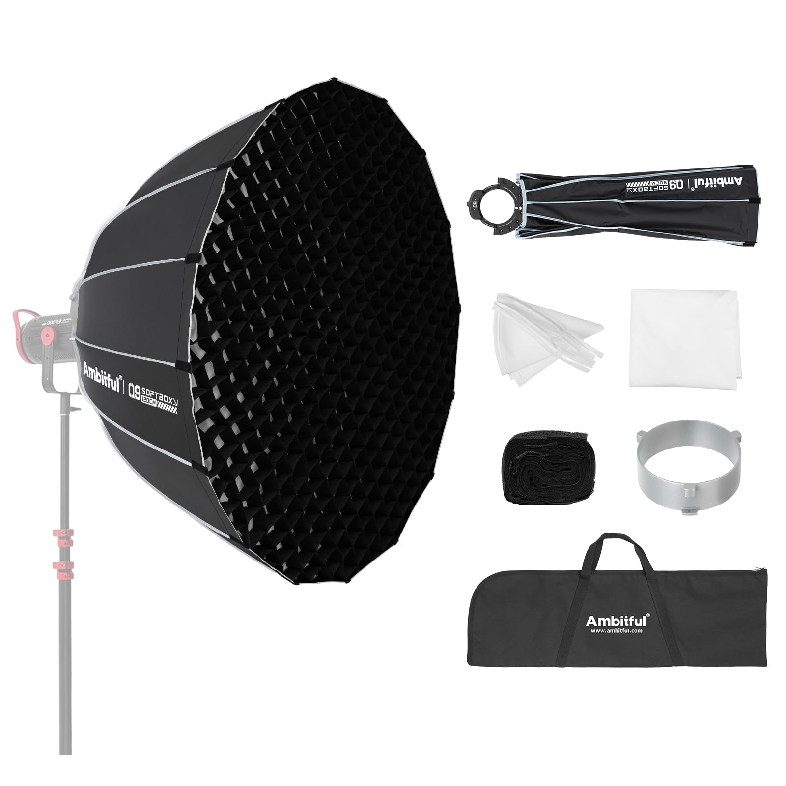 Ambitful Softbox Parabolico 120cm Bowens