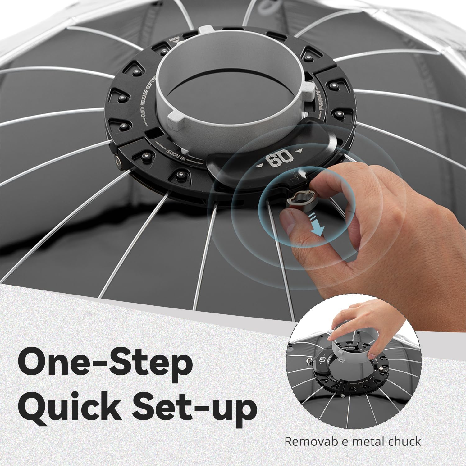 Ambitful Softbox Parabolico 120cm Bowens - immagine 2