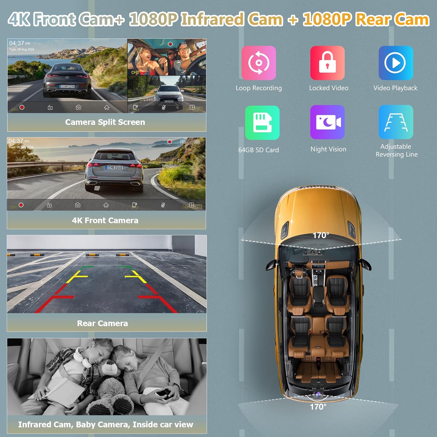 Carpuride W903S CarPlay Android Auto Portatile con Dashcam - immagine 3