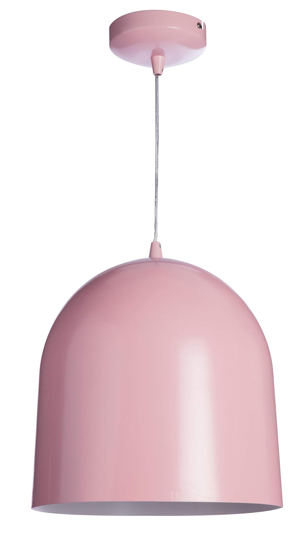 Lampada Loft color, sospensione metallo, 60 W, rosa, ø 30 x H 30 cm