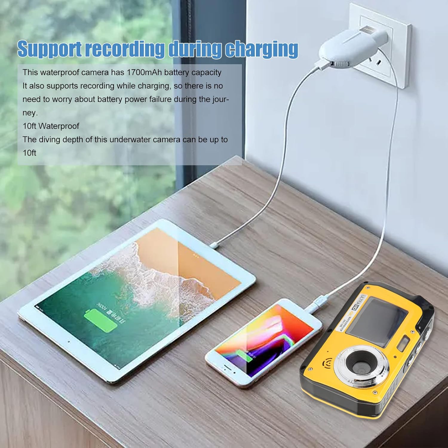 Fotocamera Subacquea 4K 56MP HD Dual Screen - immagine 5