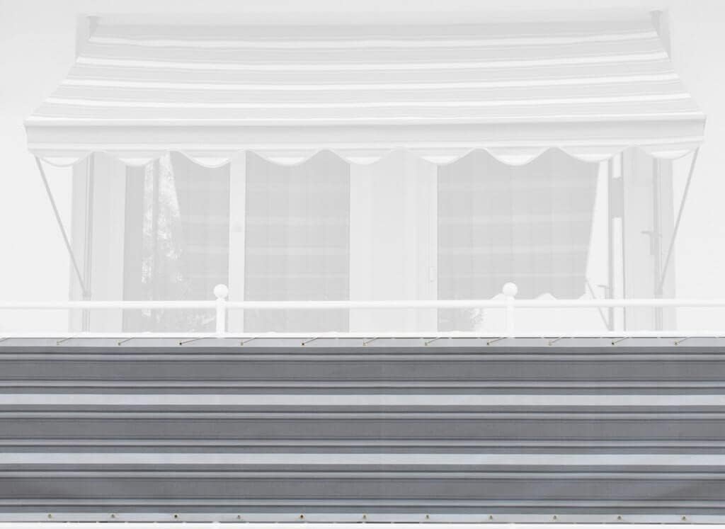 Angerer Paravista per Balcone Design No. 2800 Grigio, 75 cm, Lunghezza: 6 Metro
