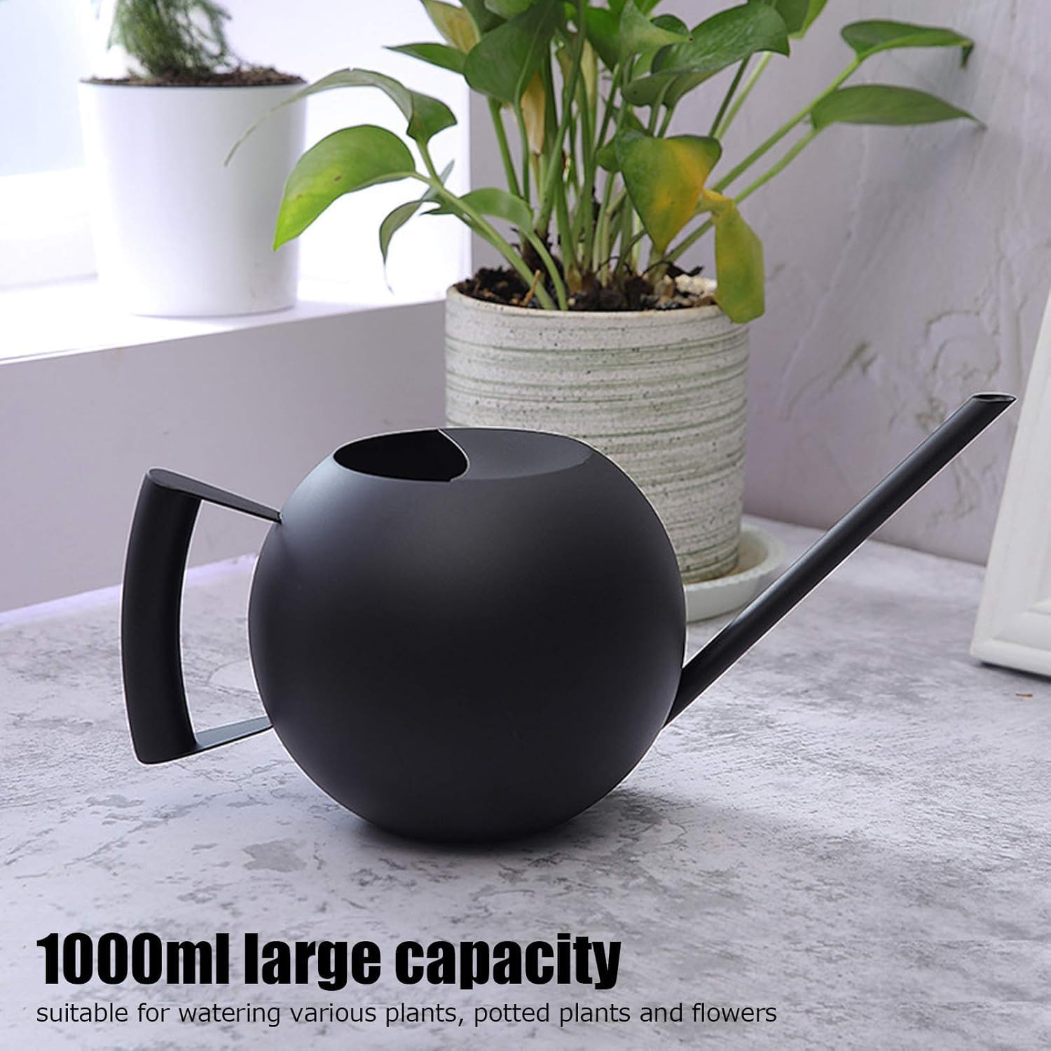 Annaffiatoio con Beccuccio Lungo 1L, Nero - immagine 4