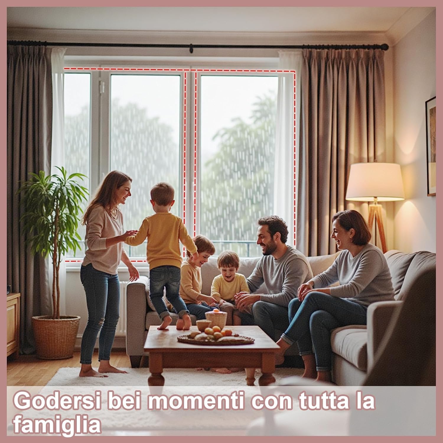 Guarnizione Adesiva per Finestre e Porte 12m, Nero - immagine 2