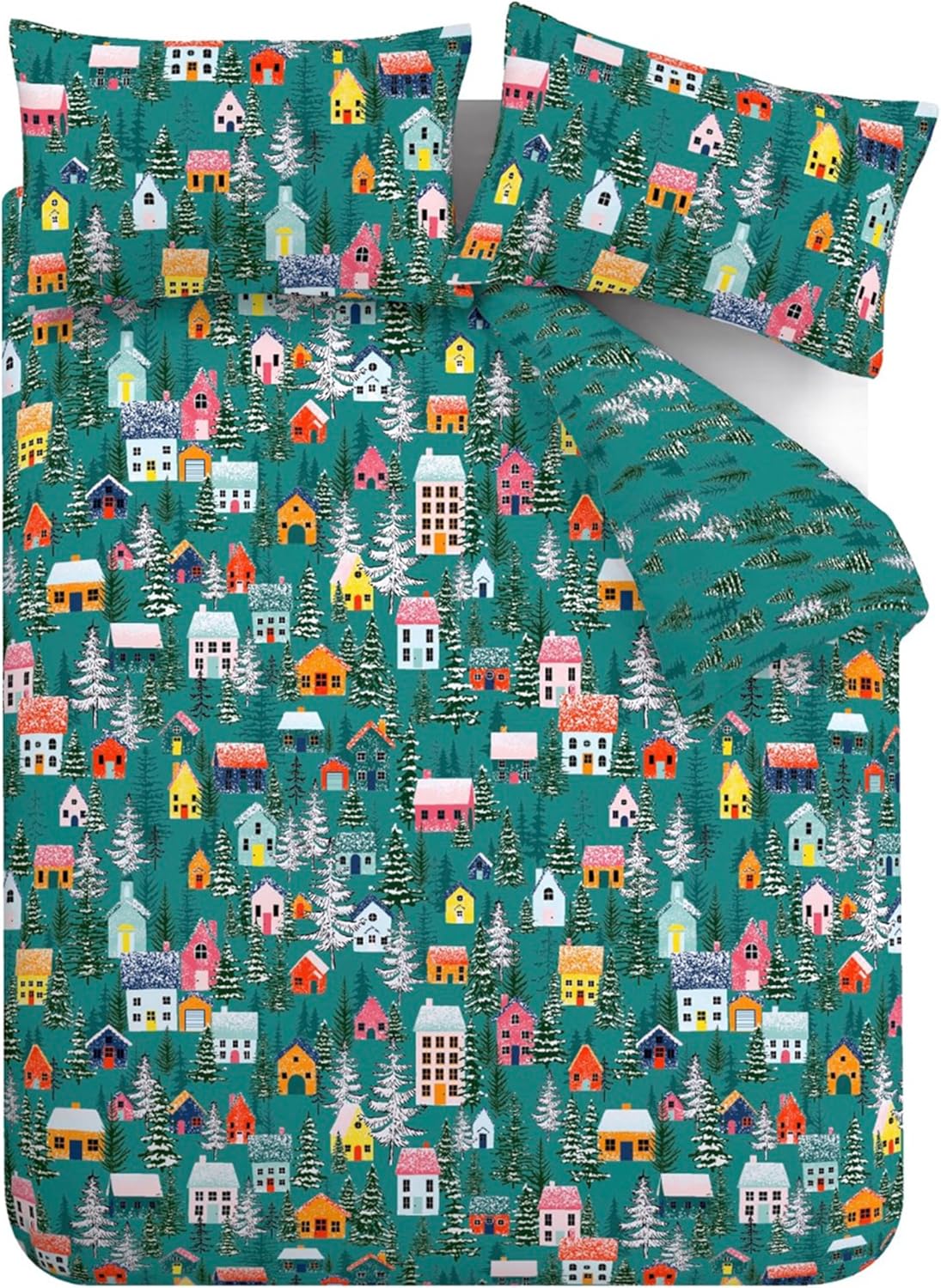 Catherine Lansfield Set Copripiumino Matrimoniale Natalizio - immagine 5