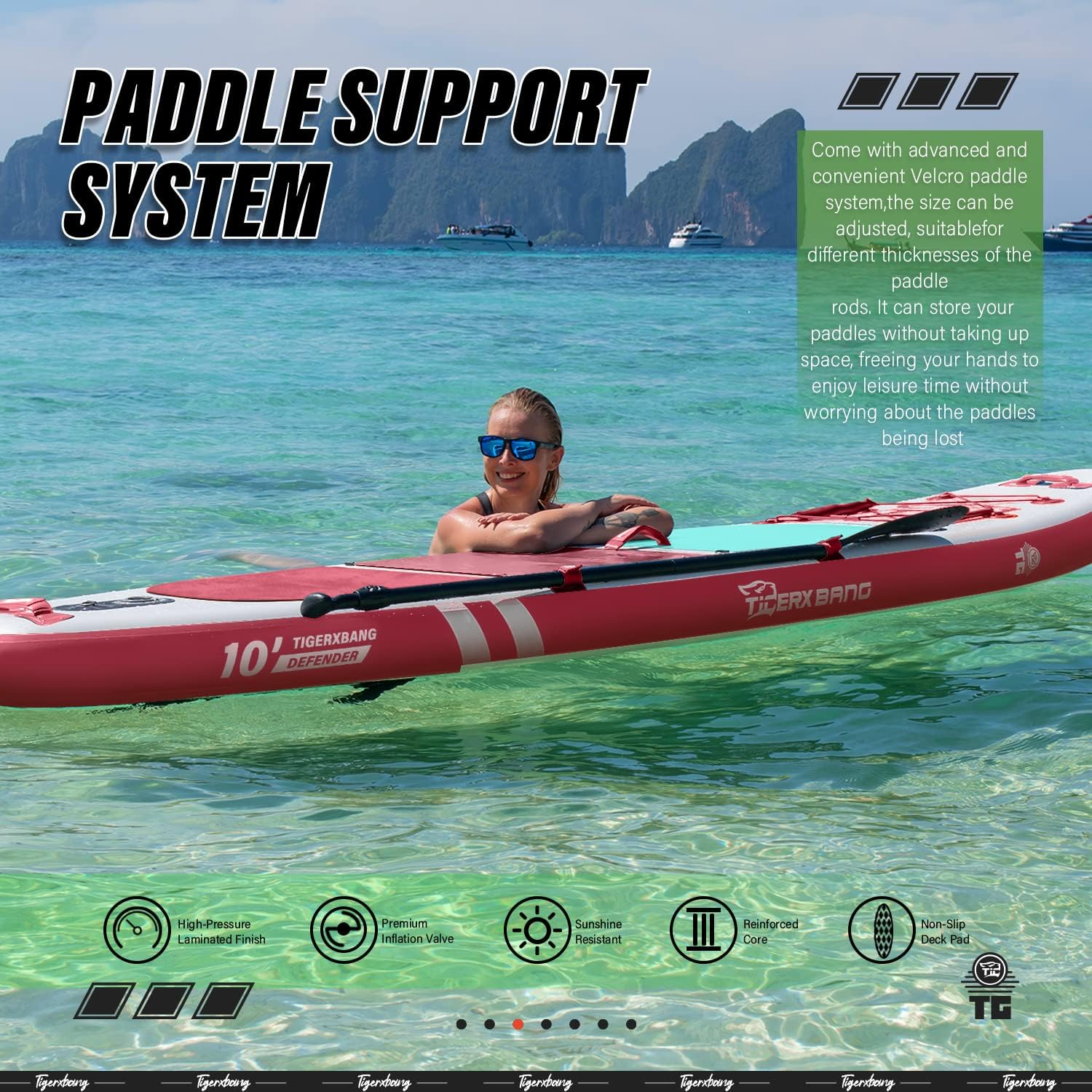 Tigerxbang Stand Up Paddle Boards 10'6'' x 32'' x 6'' - immagine 3