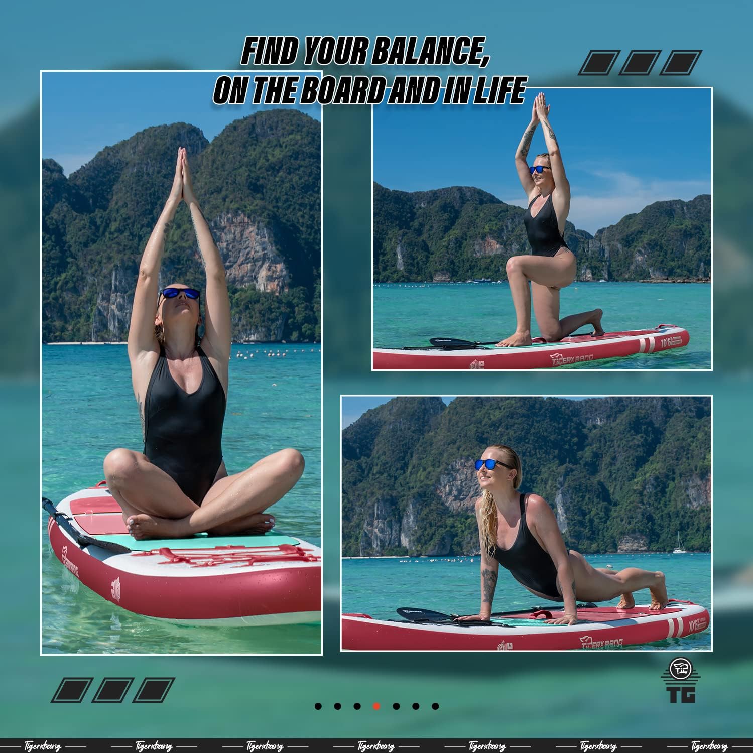 Tigerxbang Stand Up Paddle Boards 10'6'' x 32'' x 6'' - immagine 4