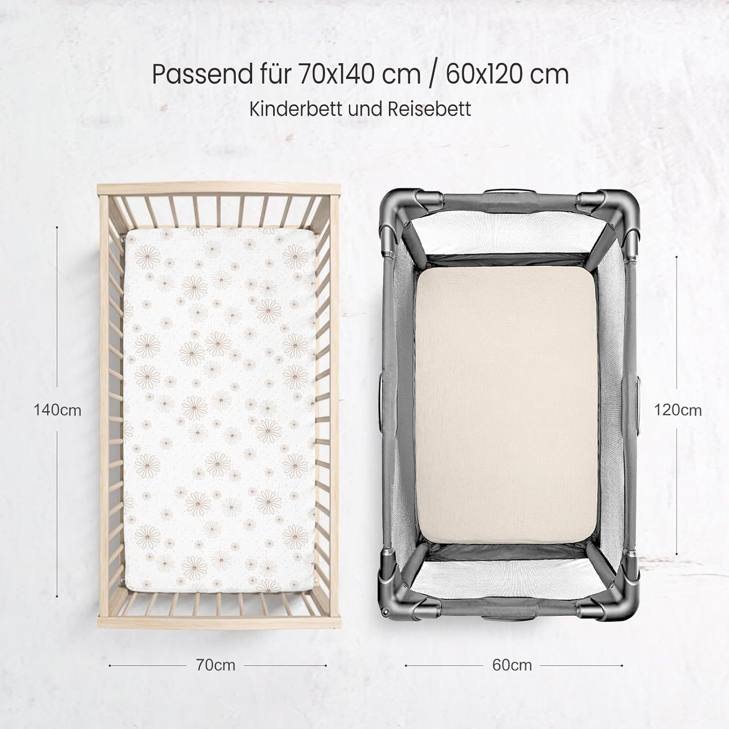 lulumoon Lenzuolo con Angoli in Mussola 100% Cotone - immagine 2