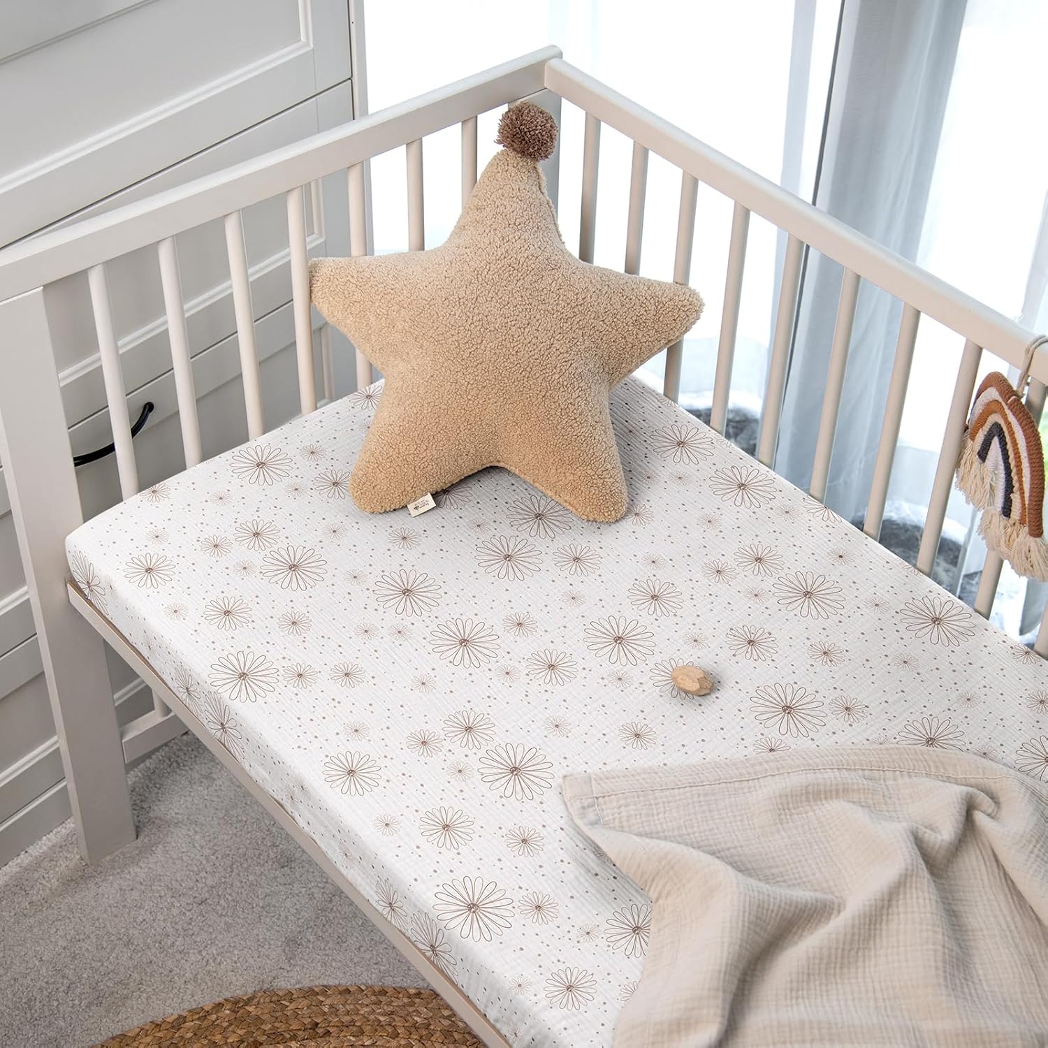 lulumoon Lenzuolo con Angoli in Mussola 100% Cotone - immagine 7