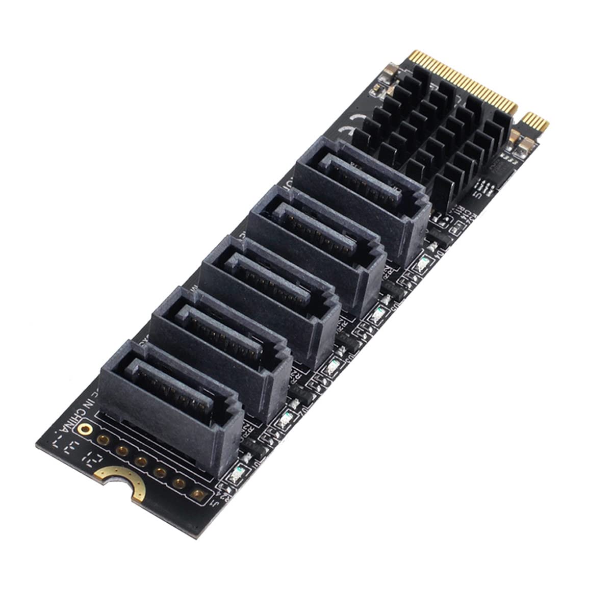 Nfhk Adattatore NGFF NVME M-Key PCI Express a SATA 3.0