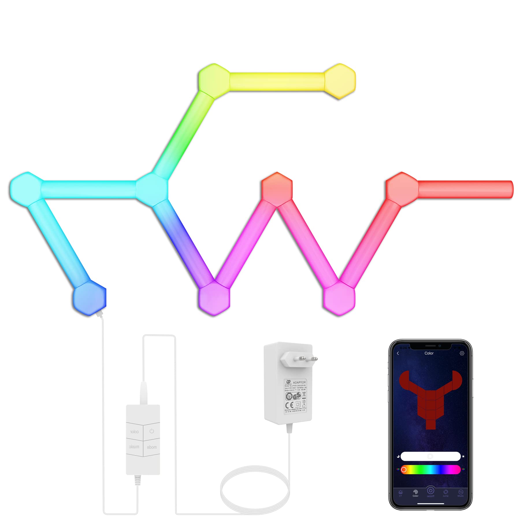 Toocking Pannelli Luminosi Esagonali LED Smart (18 Pezzi)