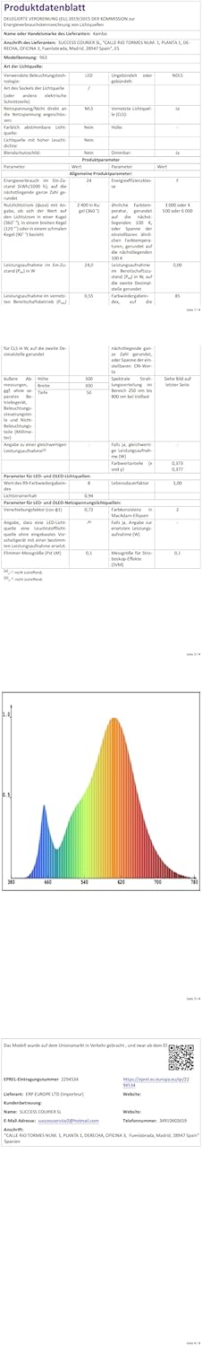 Kambo Plafoniera LED Soffitto 24W 2400LM Ø30cm - immagine 10