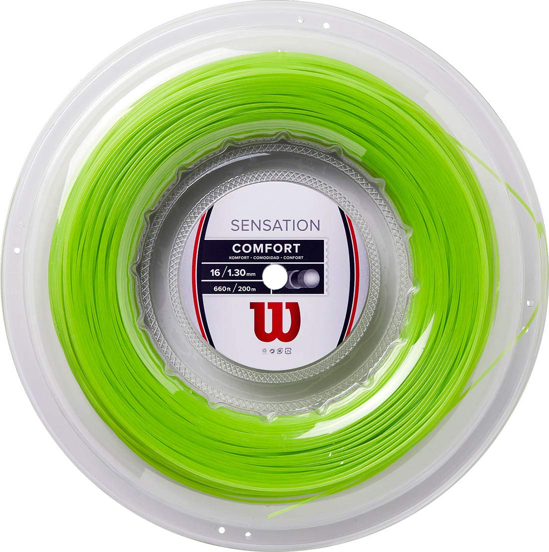 Wilson Sensation Corda per Racchetta da Tennis, Calibro 16 (1.30 mm)