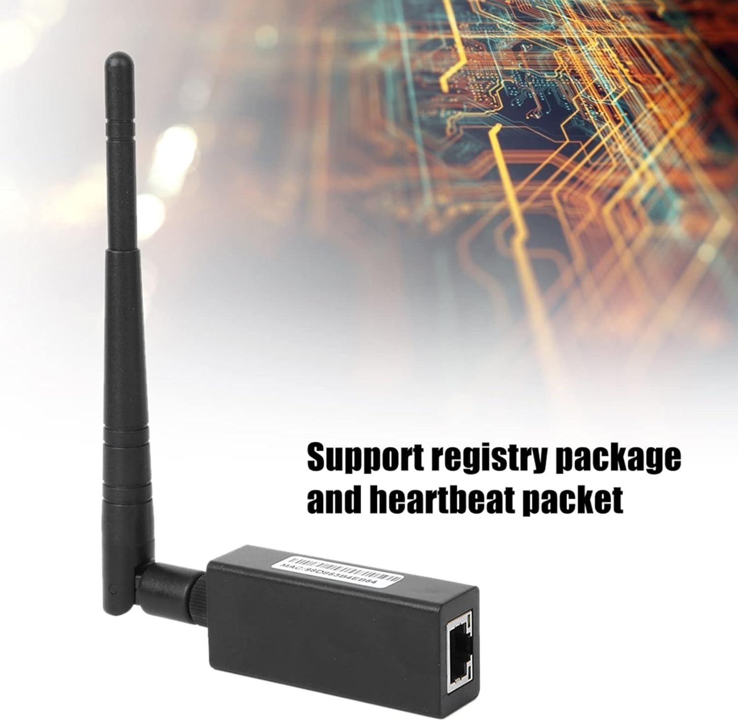 Server Seriale WiFi con RJ45 e Antenna Esterna - immagine 2