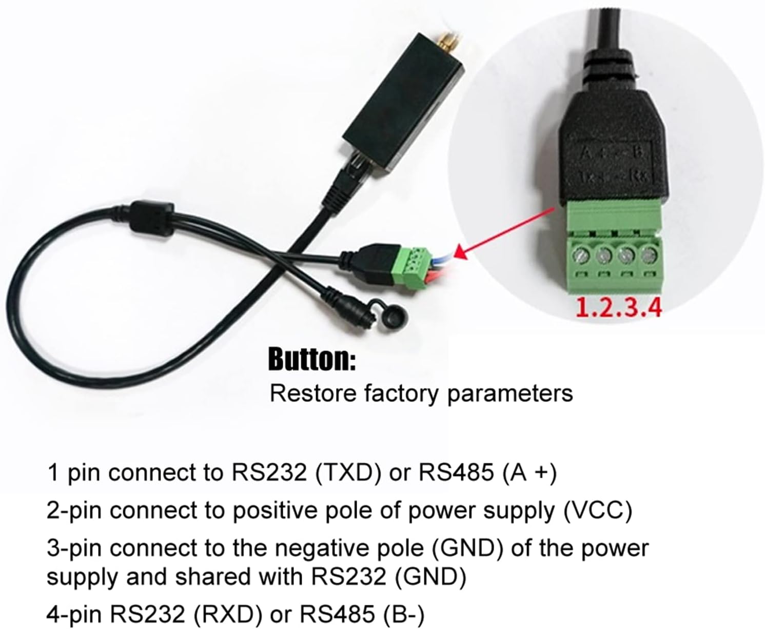 Server Seriale WiFi con RJ45 e Antenna Esterna - immagine 6