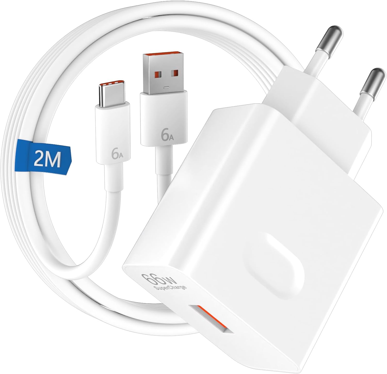Caricabatterie SuperCharge 66W con Cavo USB C 2M - immagine 1