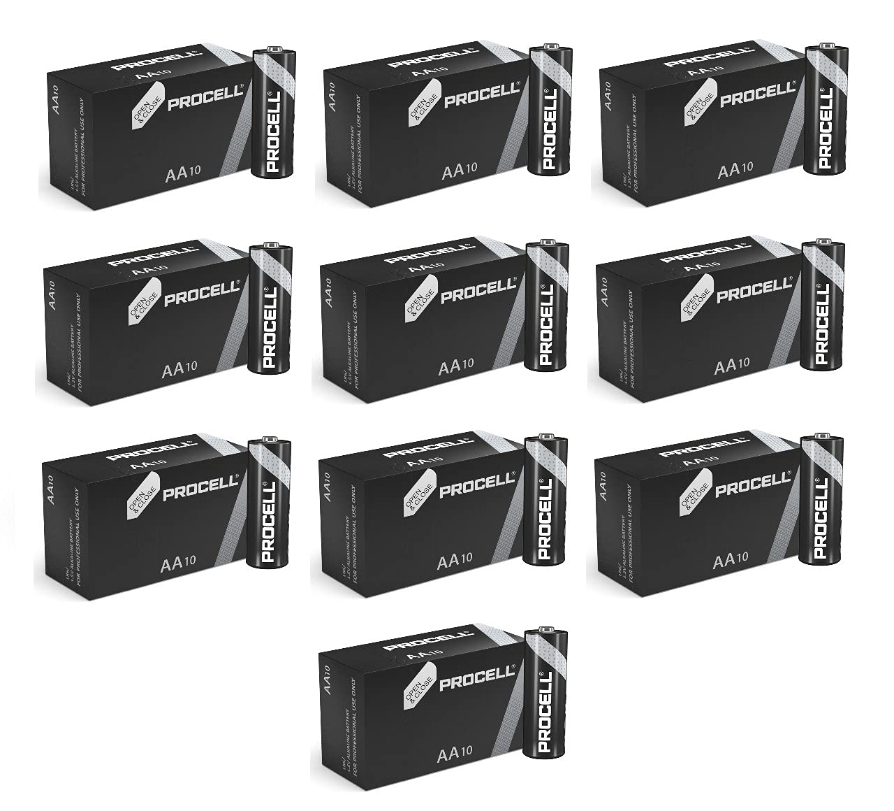 Batteria alcalina Duracell Confezione da 100 AA Size