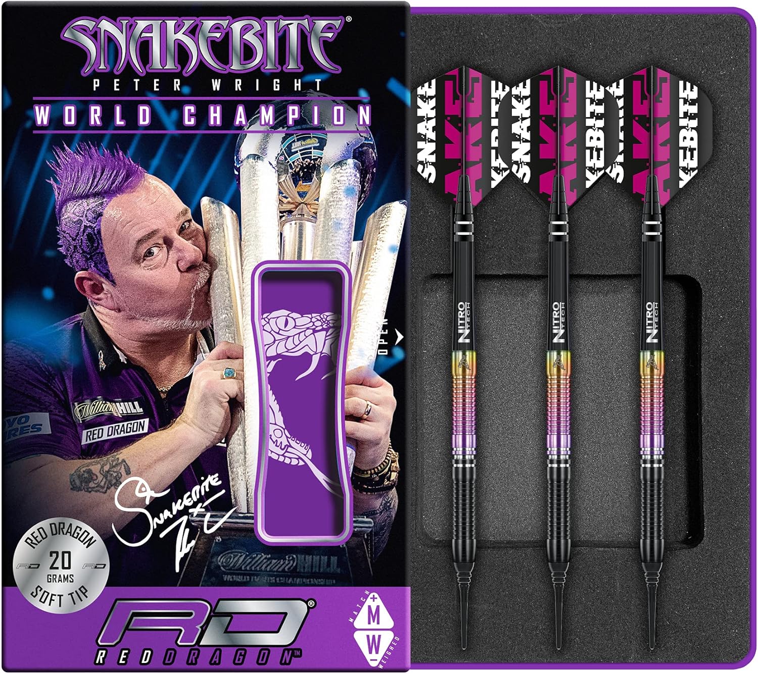 RED DRAGON Snakebite - Freccette Tungsteno Campione 2020 - immagine 1