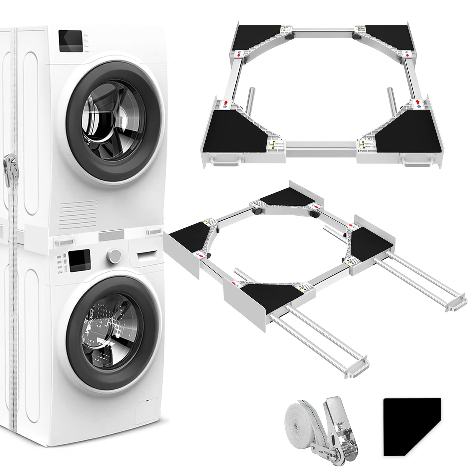 NIUXX Kit Sovrapposizione Lavatrice Asciugatrice Universale