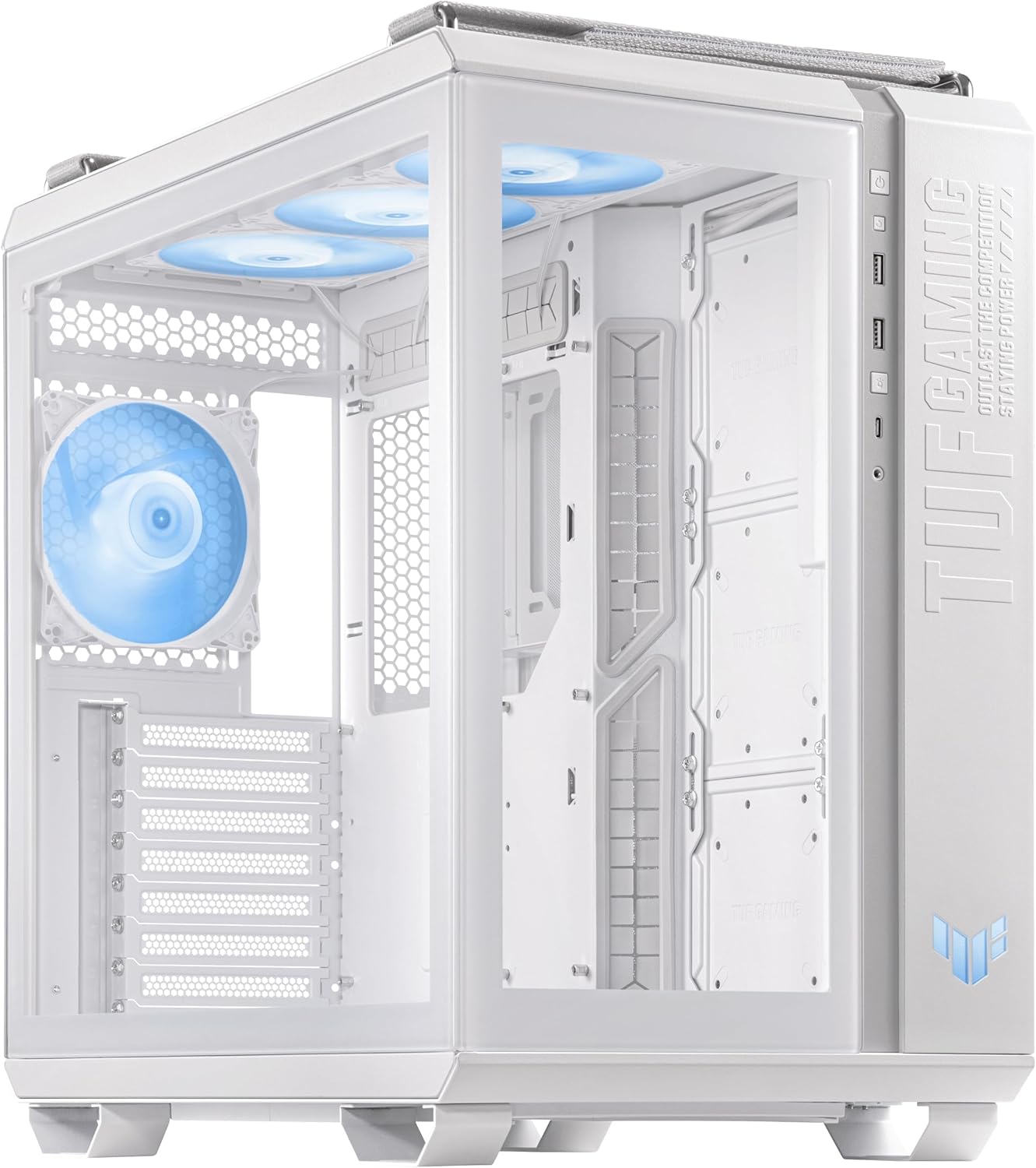 Asus TUF GAMING GT502 PLUS TG ARGB WHITE - Case PC Gaming - immagine 1