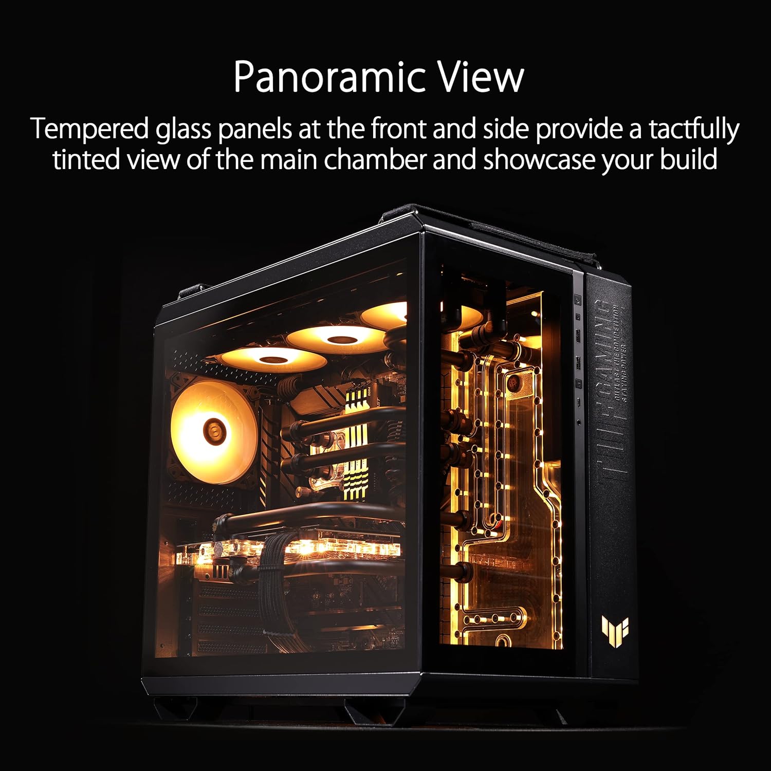 Asus TUF GAMING GT502 PLUS TG ARGB WHITE - Case PC Gaming - immagine 3