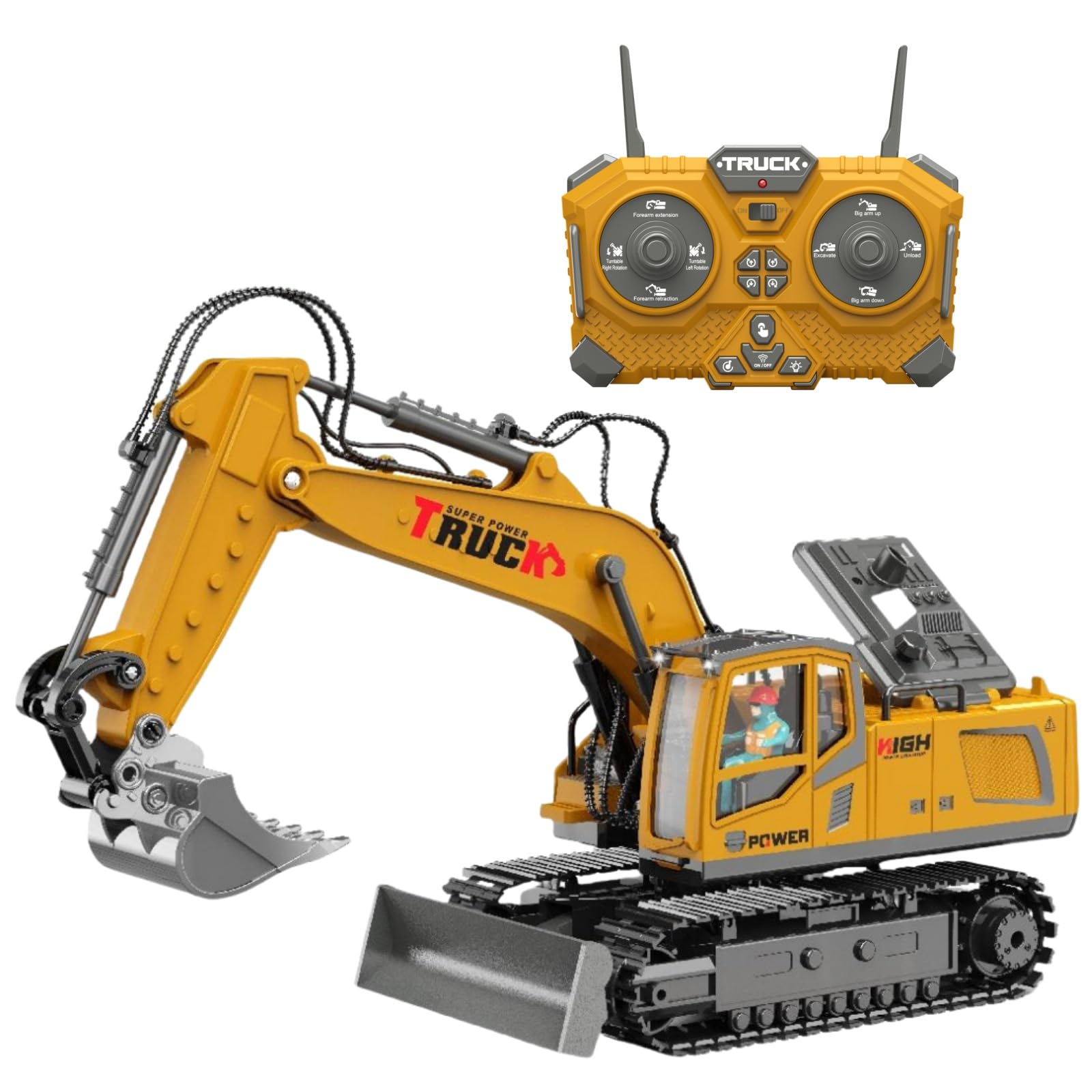 LioMaxi Escavatore Telecomandato 1:16 17 Canali