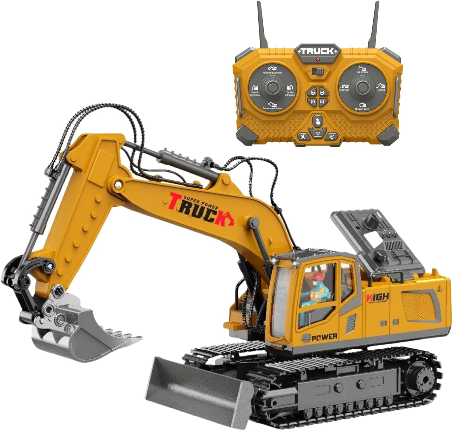 LioMaxi Escavatore Telecomandato 1:16 17 Canali - immagine 1