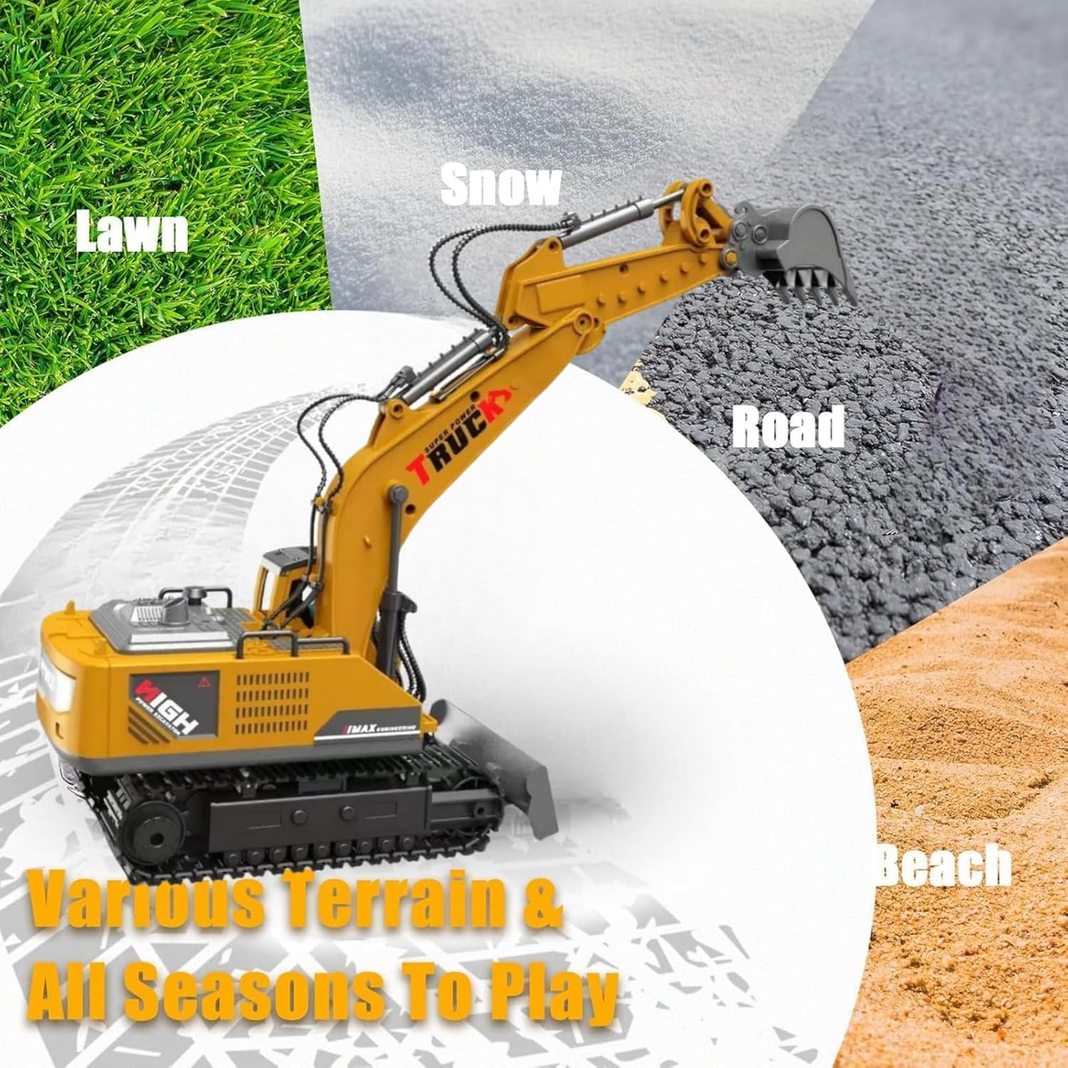 LioMaxi Escavatore Telecomandato 1:16 17 Canali - immagine 2