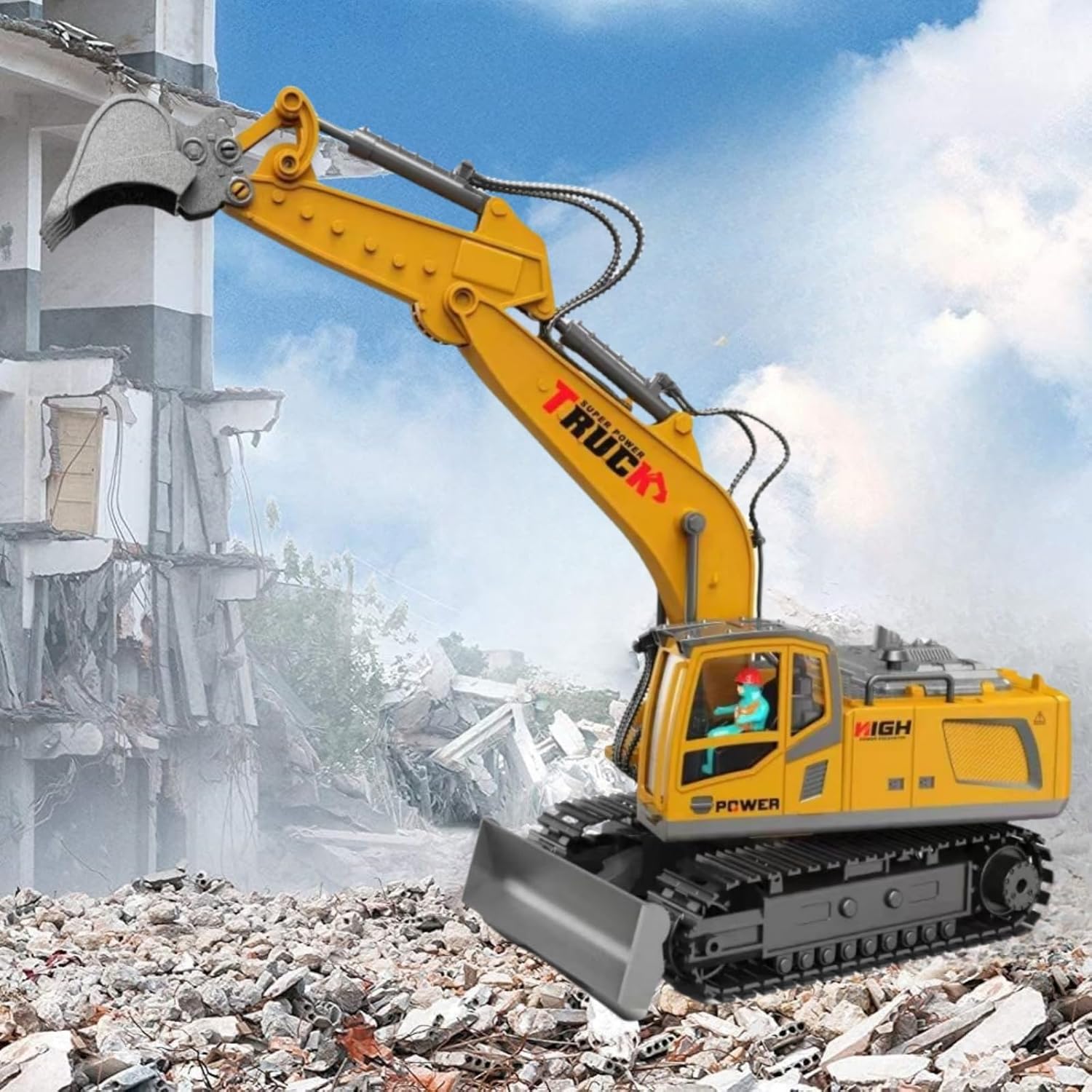 LioMaxi Escavatore Telecomandato 1:16 17 Canali - immagine 6