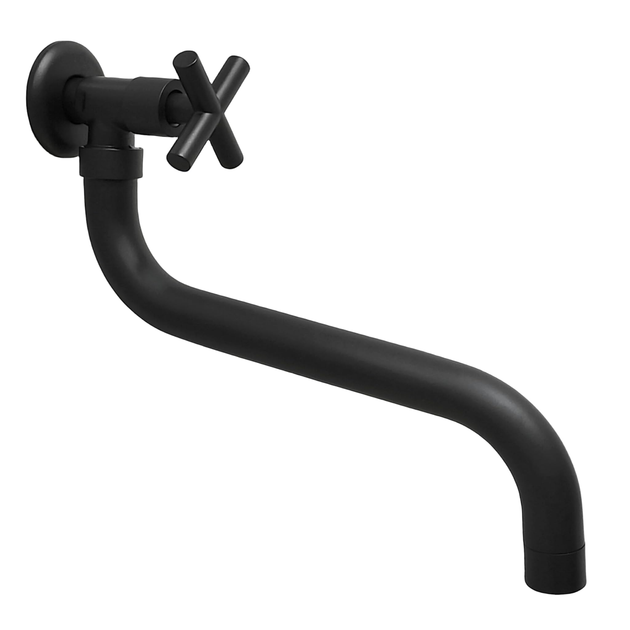 Kopyfantap Rubinetto Giardino Parete Girevole 360°, Nero