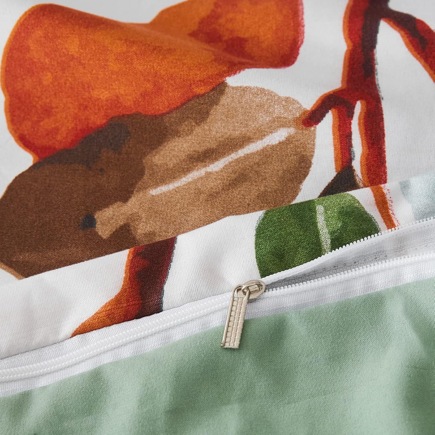 Jemiipee Set Copripiumino Floreale Matrimoniale, Verde - immagine 7