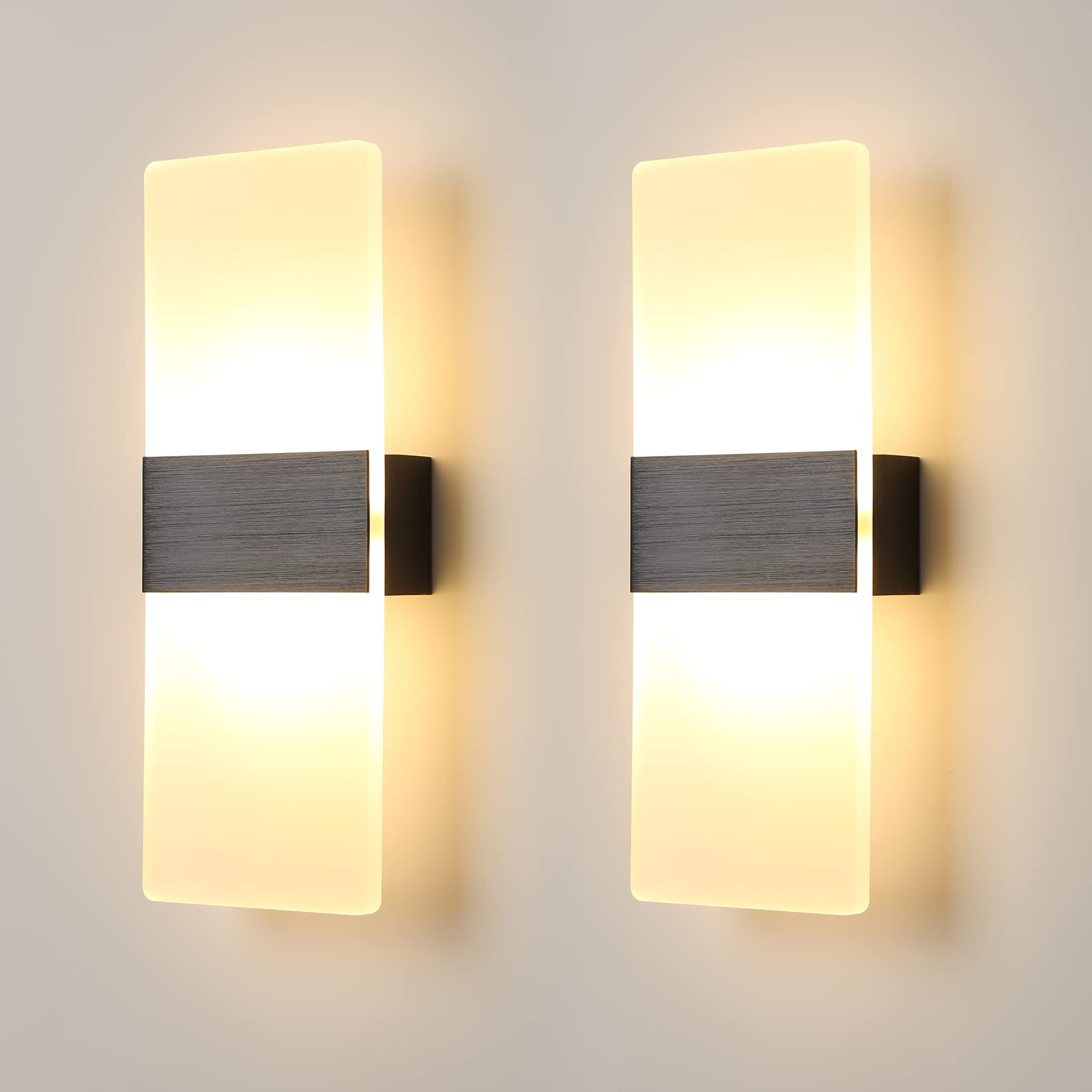 Fupe 2 Applique da Parete Interno Moderne LED 12W 4000K | Velz