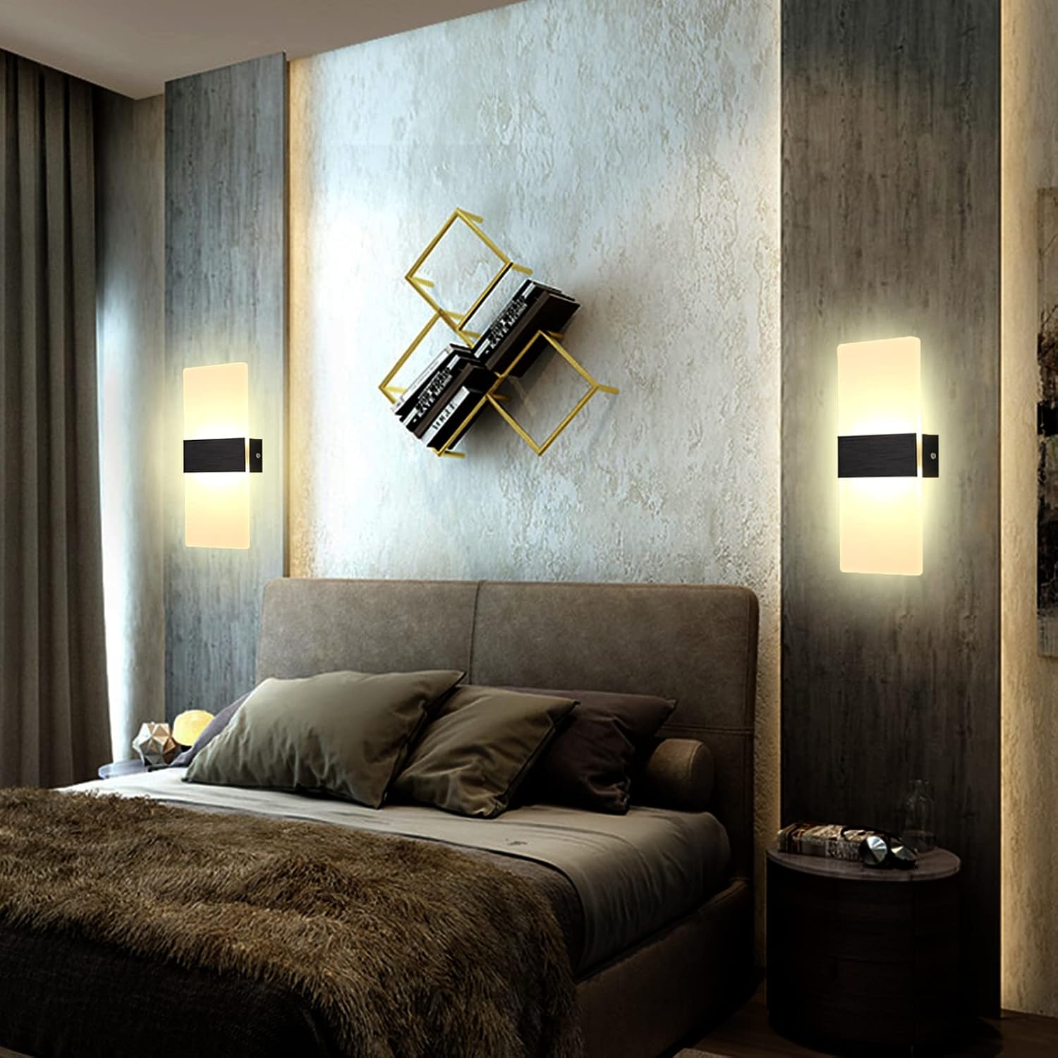 Fupe 2 Applique da Parete Interno Moderne LED 12W 4000K | Velz