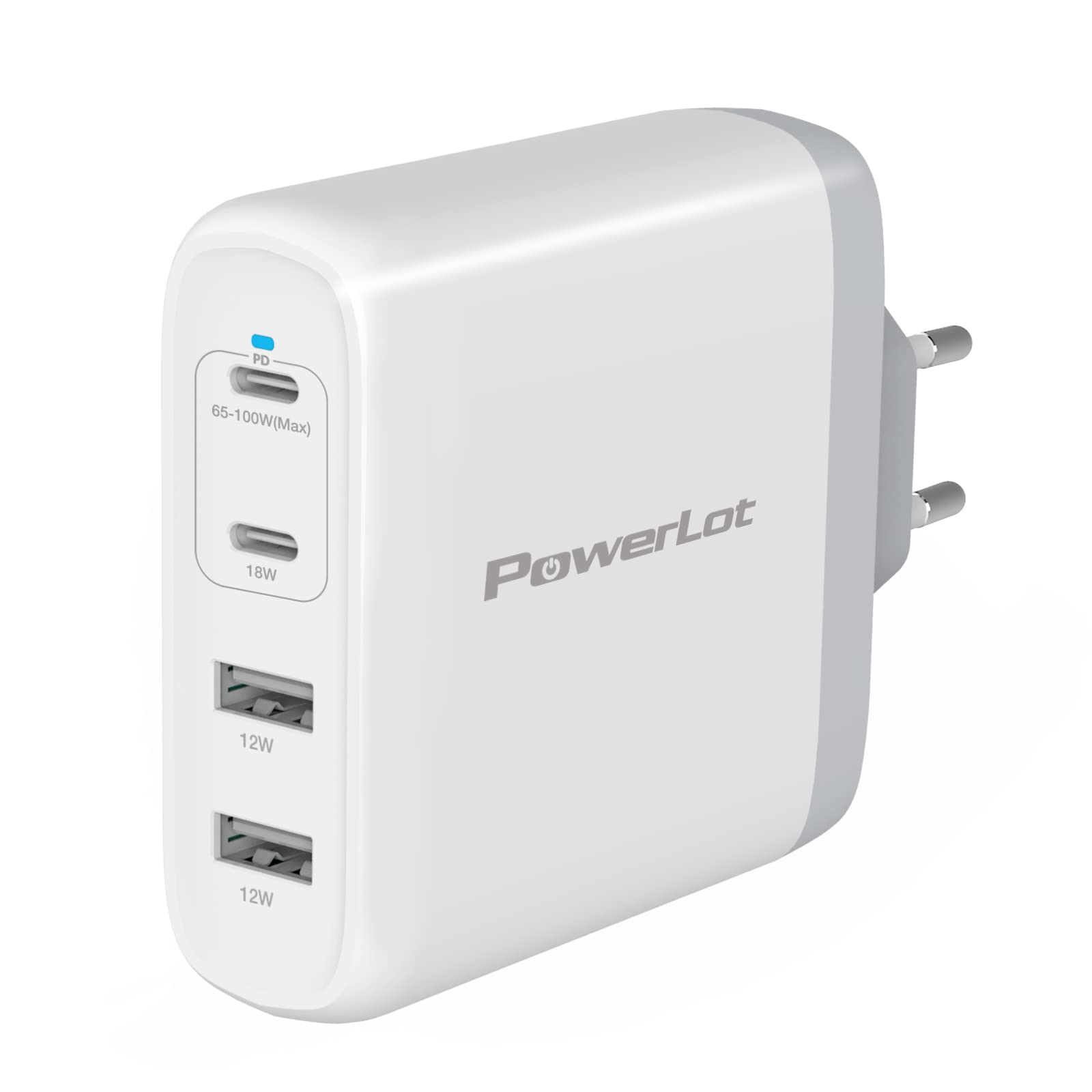 Powerlot 100W Caricatore USB-C 4 Porte con GaN Pro