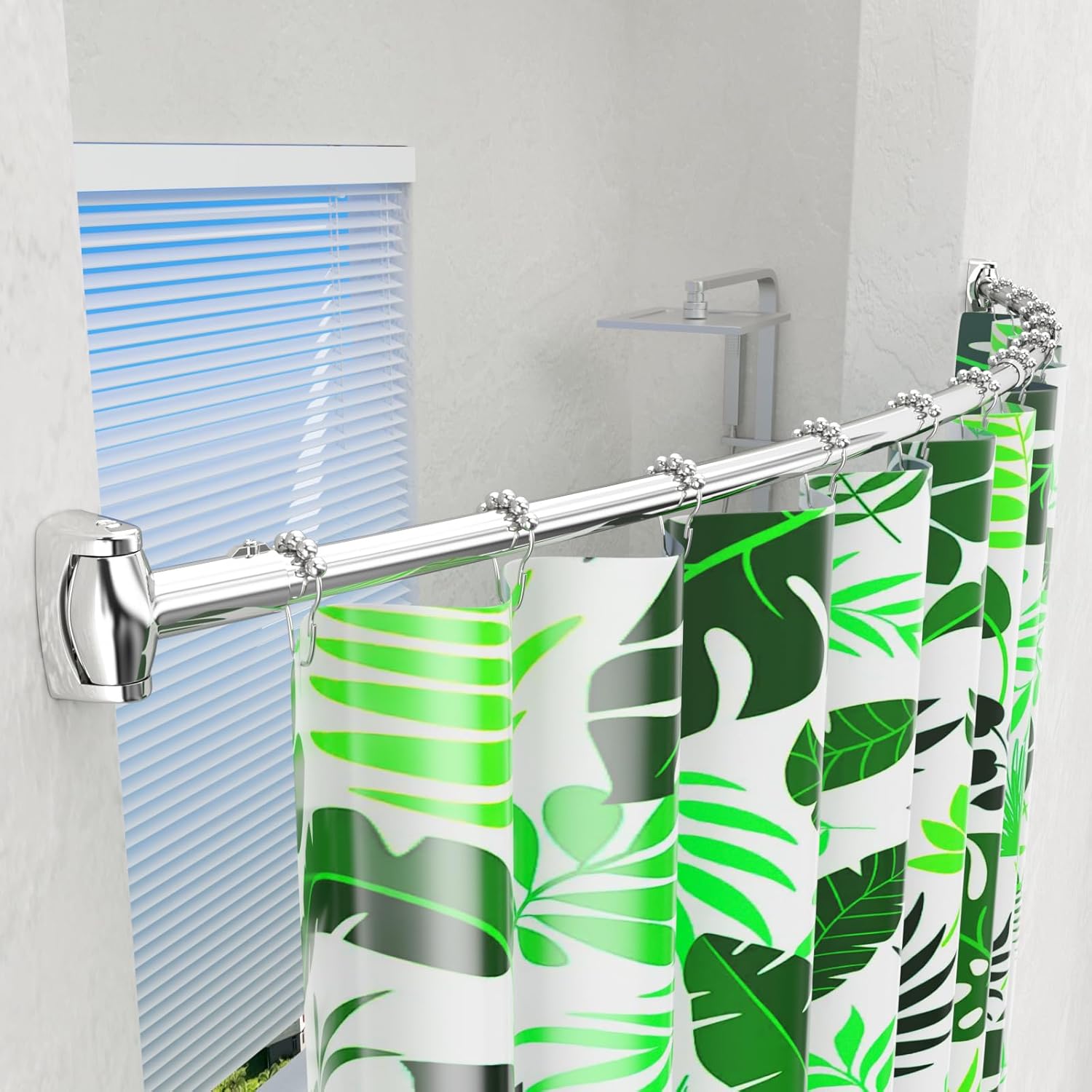 Misounda Asta Per Tenda Doccia a Curva 90-160cm - immagine 8