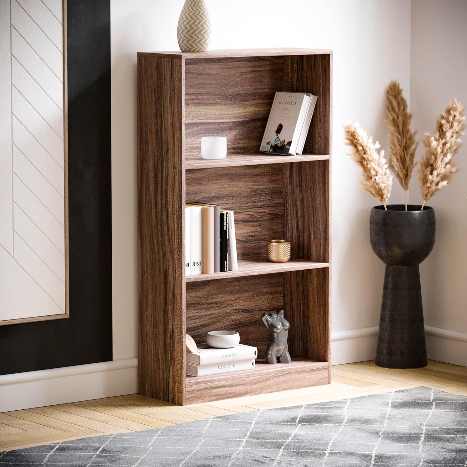 Vida Designs Cambridge Libreria 3 Ripiani, Noce - immagine 6