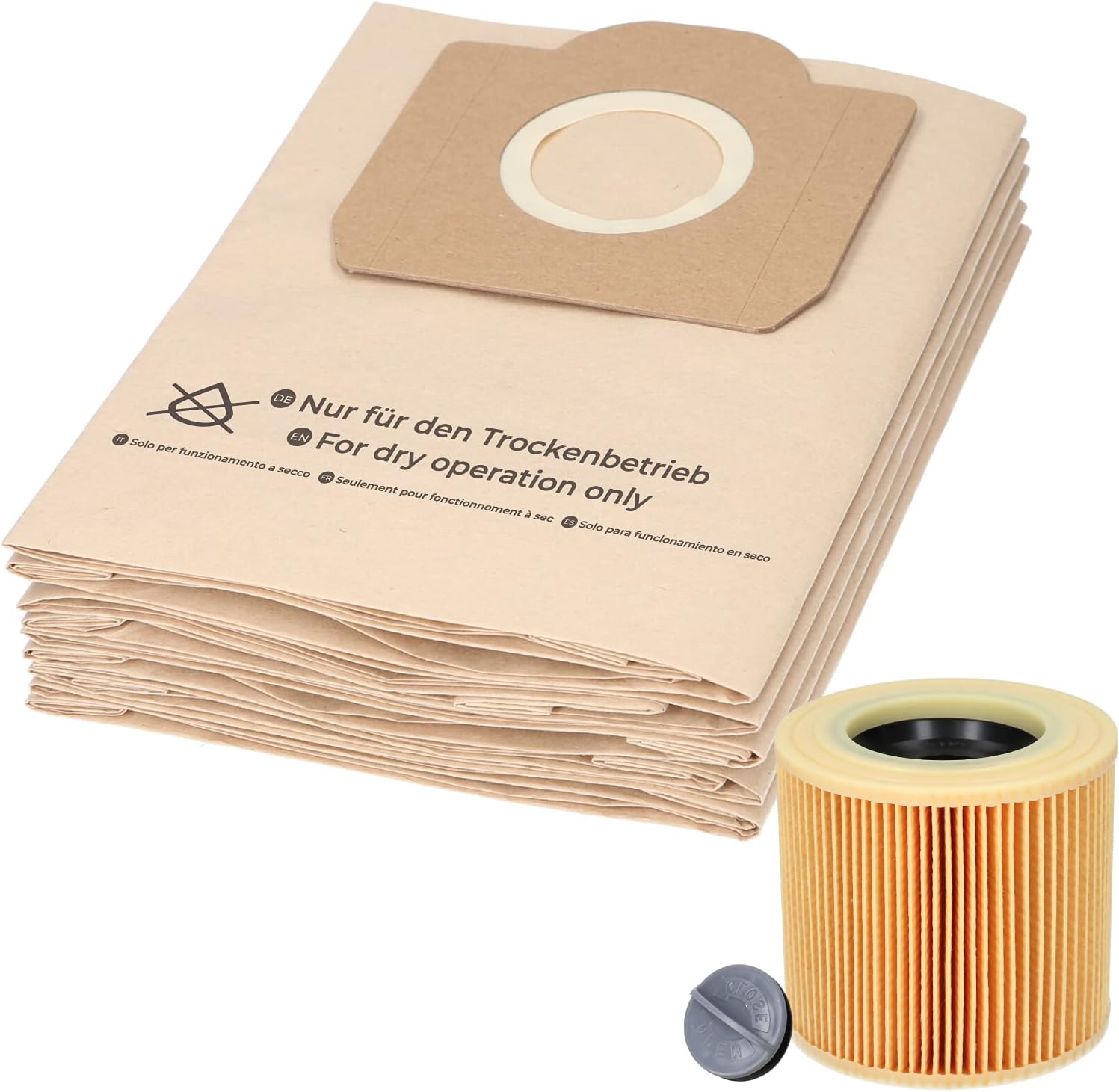 Mcfilter - 10 Sacchetti e Filtro per Aspirapolvere - immagine 1