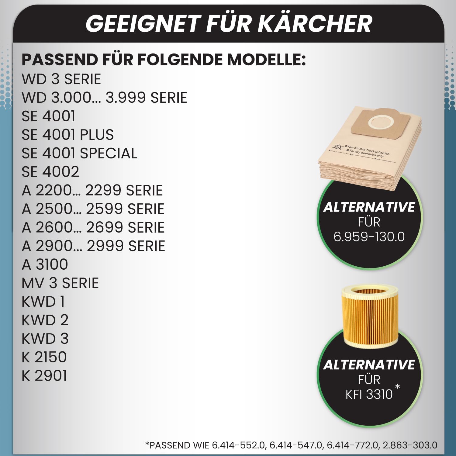 Mcfilter - 10 Sacchetti e Filtro per Aspirapolvere - immagine 2