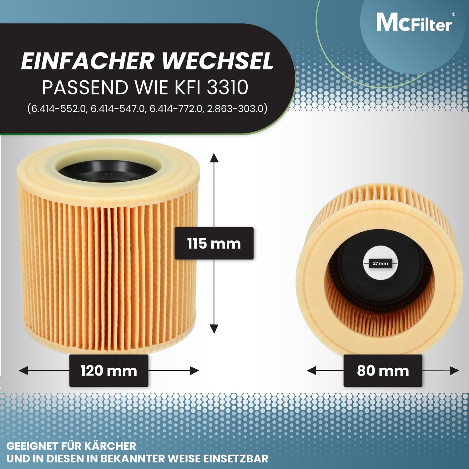 Mcfilter - 10 Sacchetti e Filtro per Aspirapolvere - immagine 5