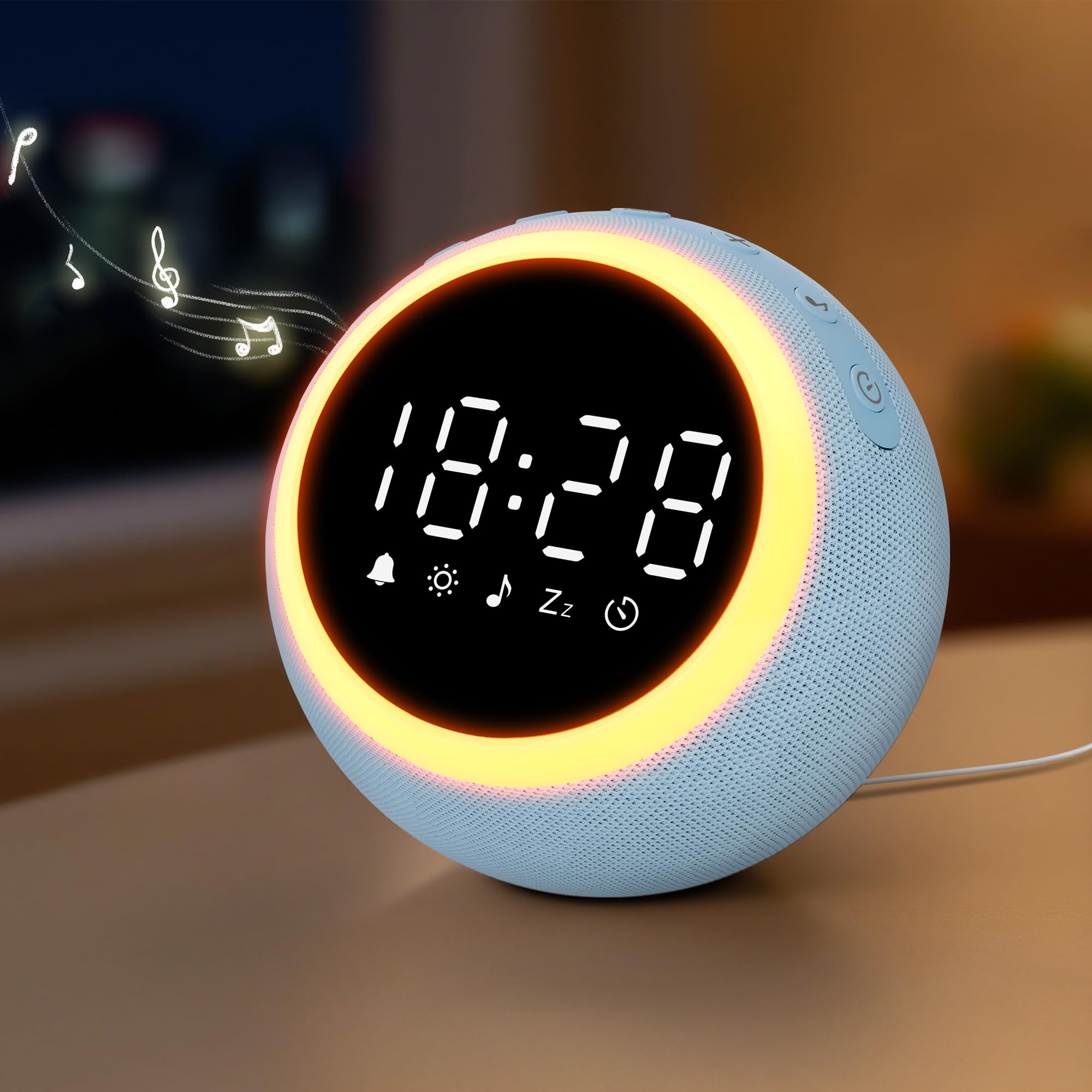 Maxstar Sveglia Digitale Intelligente con 25 Suoni Rilassanti