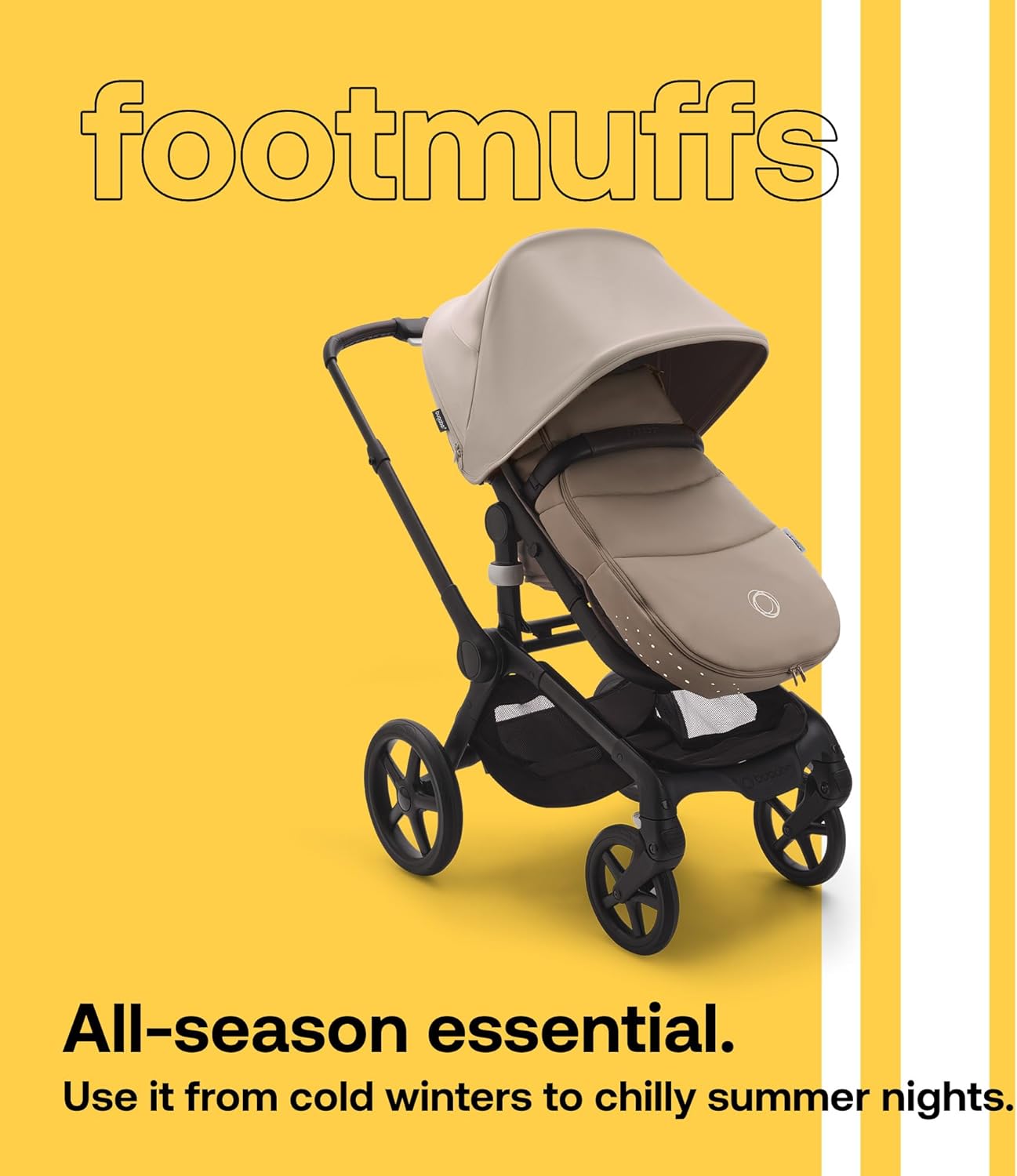 Bugaboo Sacco a Pelo Passeggino, Desert Taupe - immagine 2