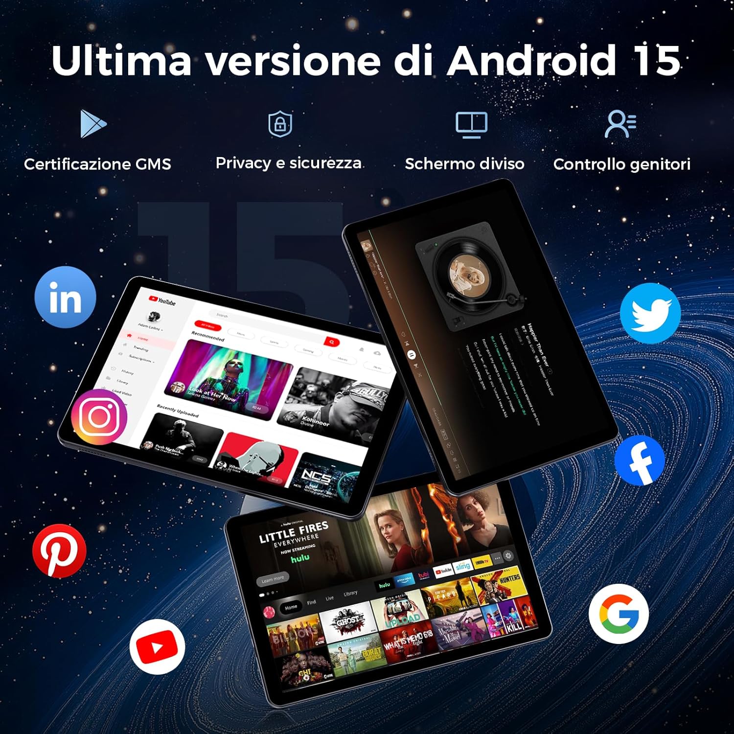 Tablet Android 11 pollici 18GB RAM + 128GB ROM - immagine 3