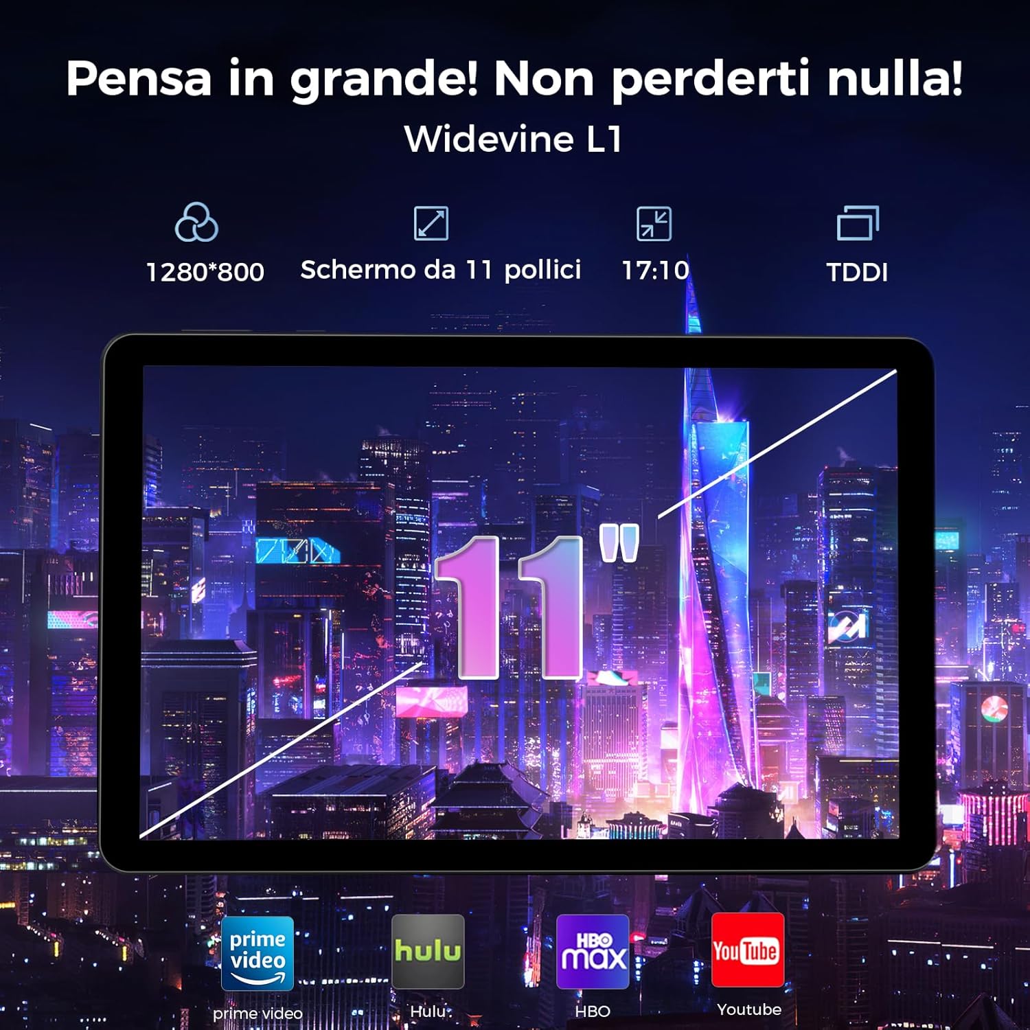 Tablet Android 11 pollici 18GB RAM + 128GB ROM - immagine 4