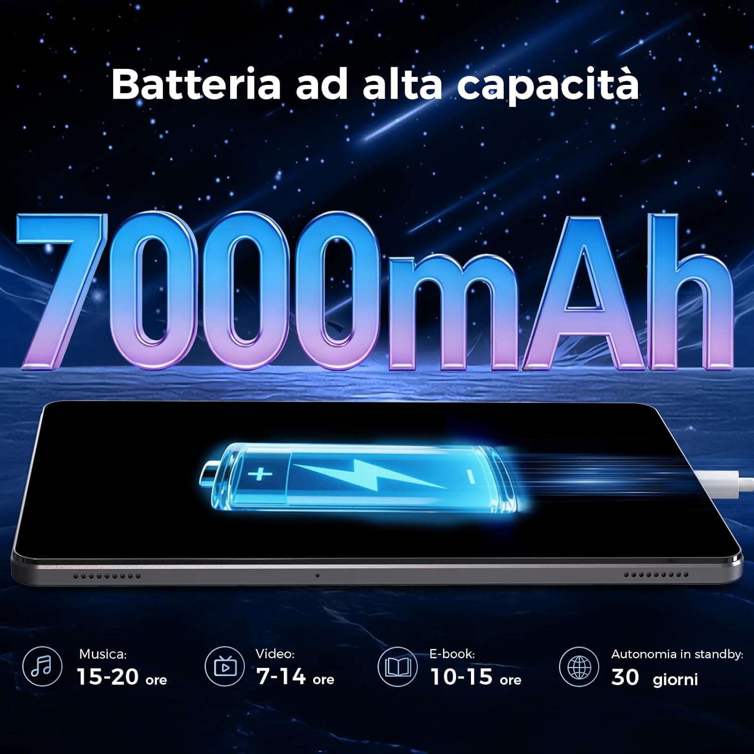 Tablet Android 11 pollici 18GB RAM + 128GB ROM - immagine 7