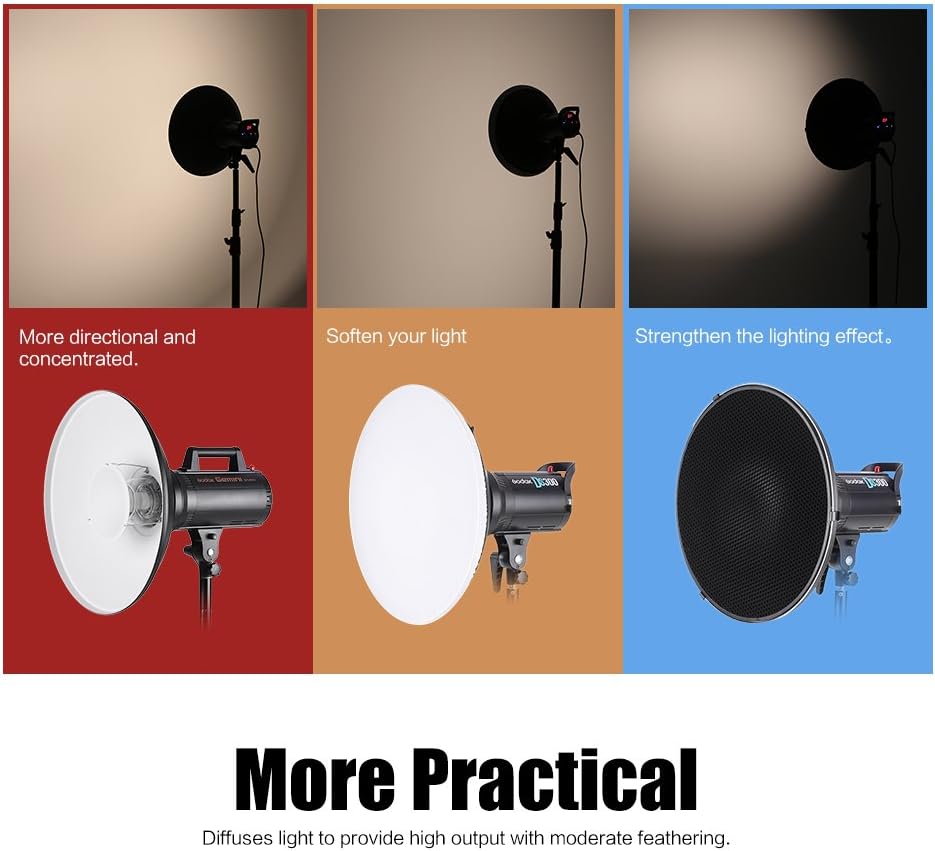 Andoer Diffusore Flash per Studio Fotografico 41cm - immagine 3