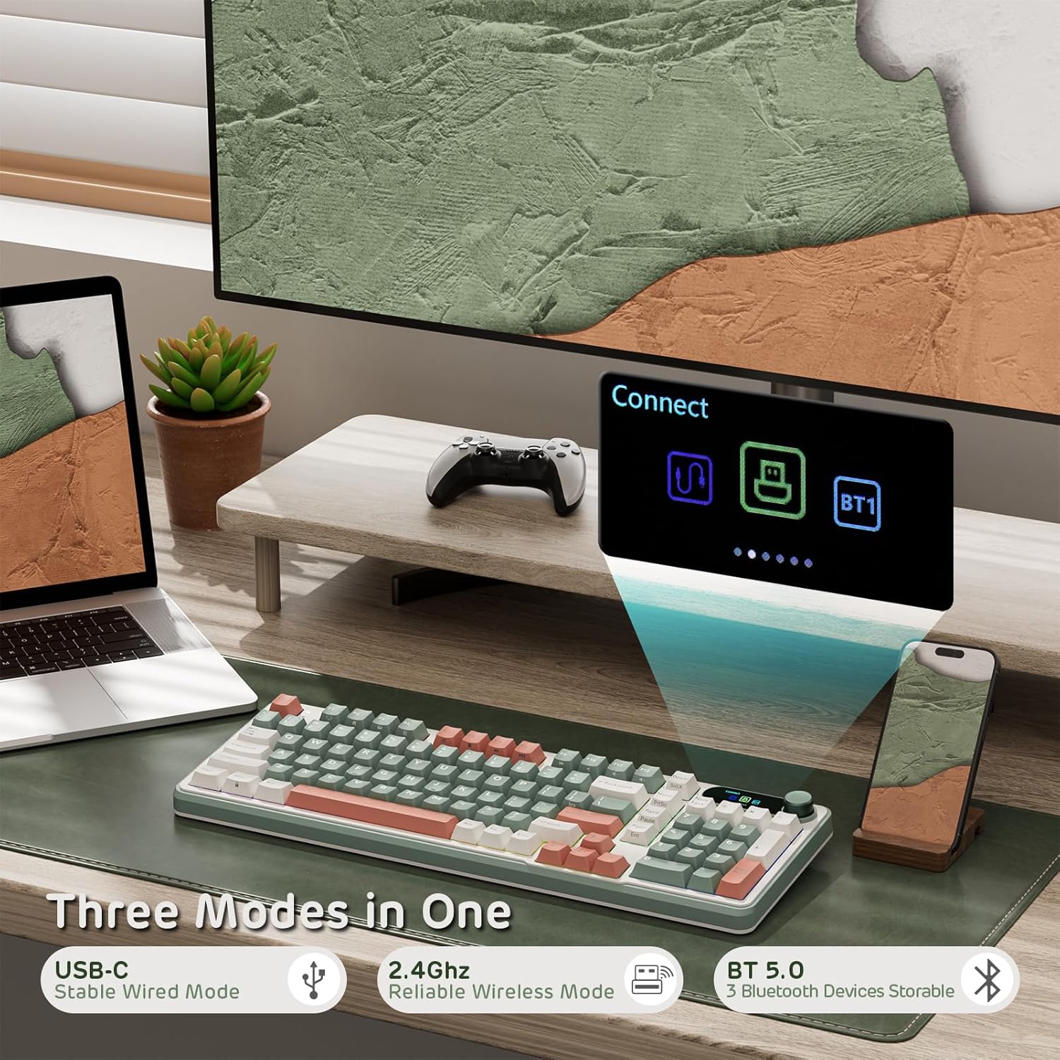 Rk Royal Kludge S98 Tastiera Meccanica Wireless - immagine 2