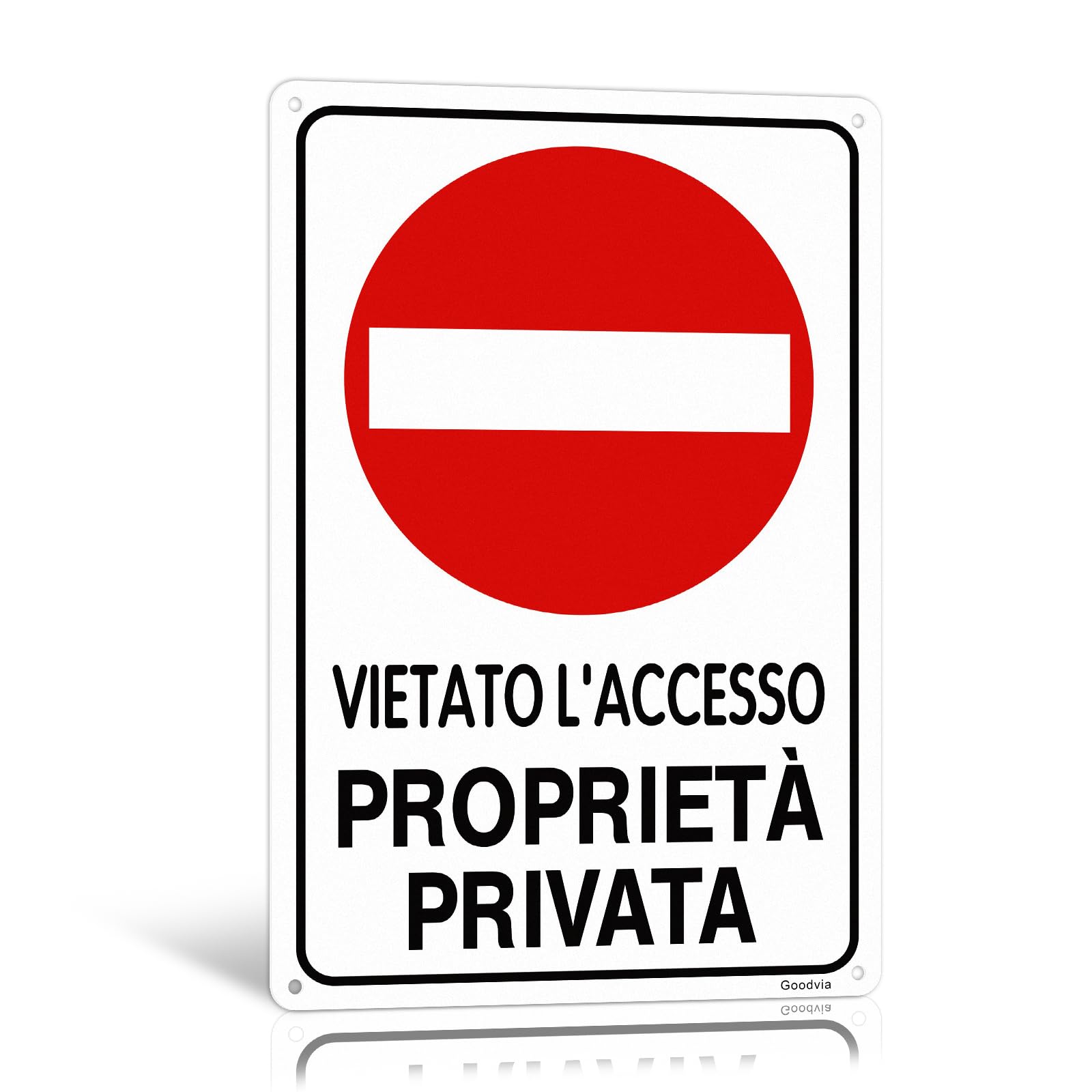 Cartello Proprietà Privata Alluminio 20x30cm