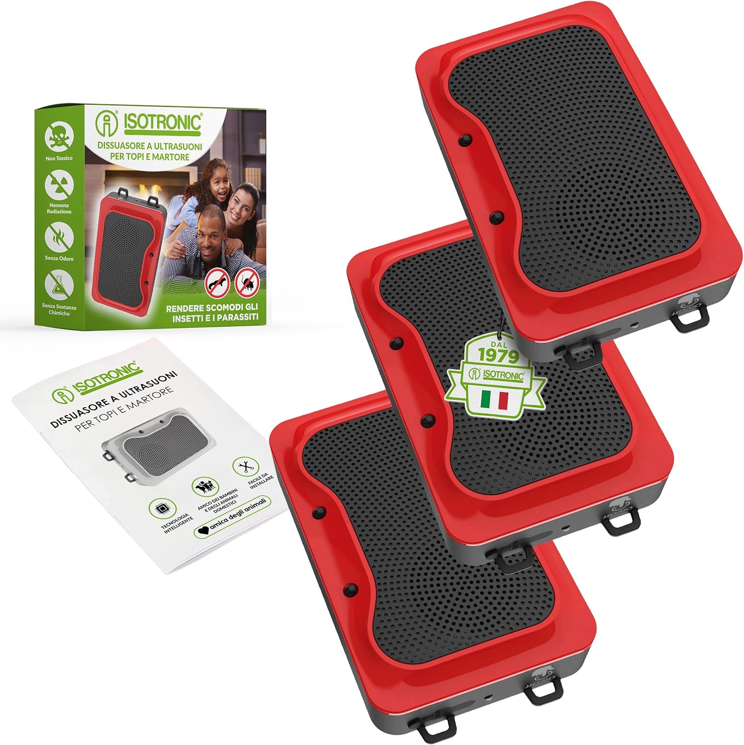 Isotronic Spaventamartore con Flash LED e Ultrasuoni